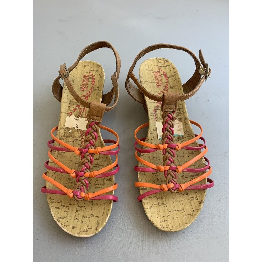 Kenneth Cole Reaction Girl's Brown Sandals Size 6 - $44